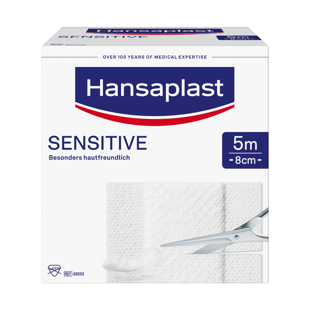 HANSAPLAST Sensitive Pflaster 8 cmx5 m Rolle HANSAPLAST Sensitive Pflaster 8 cmx5 m Rolle