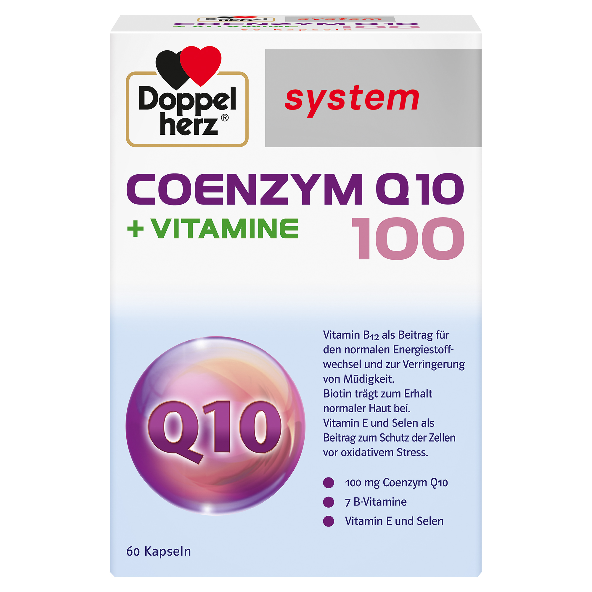 DOPPELHERZ Coenzym Q10 100+Vitamine system Kapseln DOPPELHERZ Coenzym Q10 100+Vitamine system Kapseln