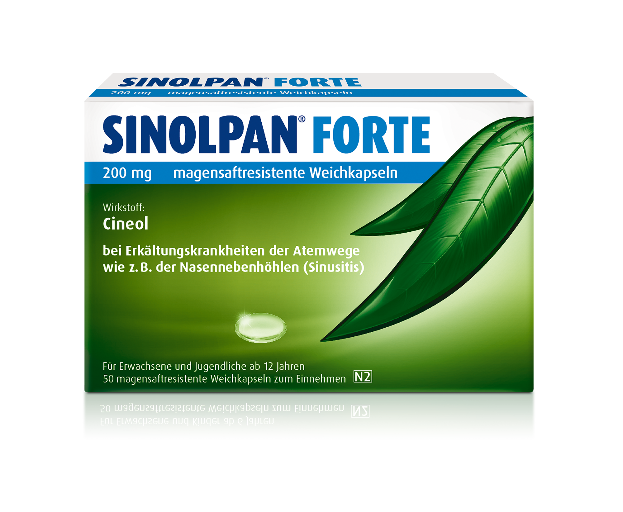 SINOLPAN forte 200 mg magensaftgeschützte Weichkapseln zur Behandlung der Symptome bei Bronchitis und Erkältungskrankheiten SINOLPAN forte 200 mg magensaftgeschützte Weichkapseln zur Behandlung der Symptome bei Bronchitis und Erkältungskrankheiten