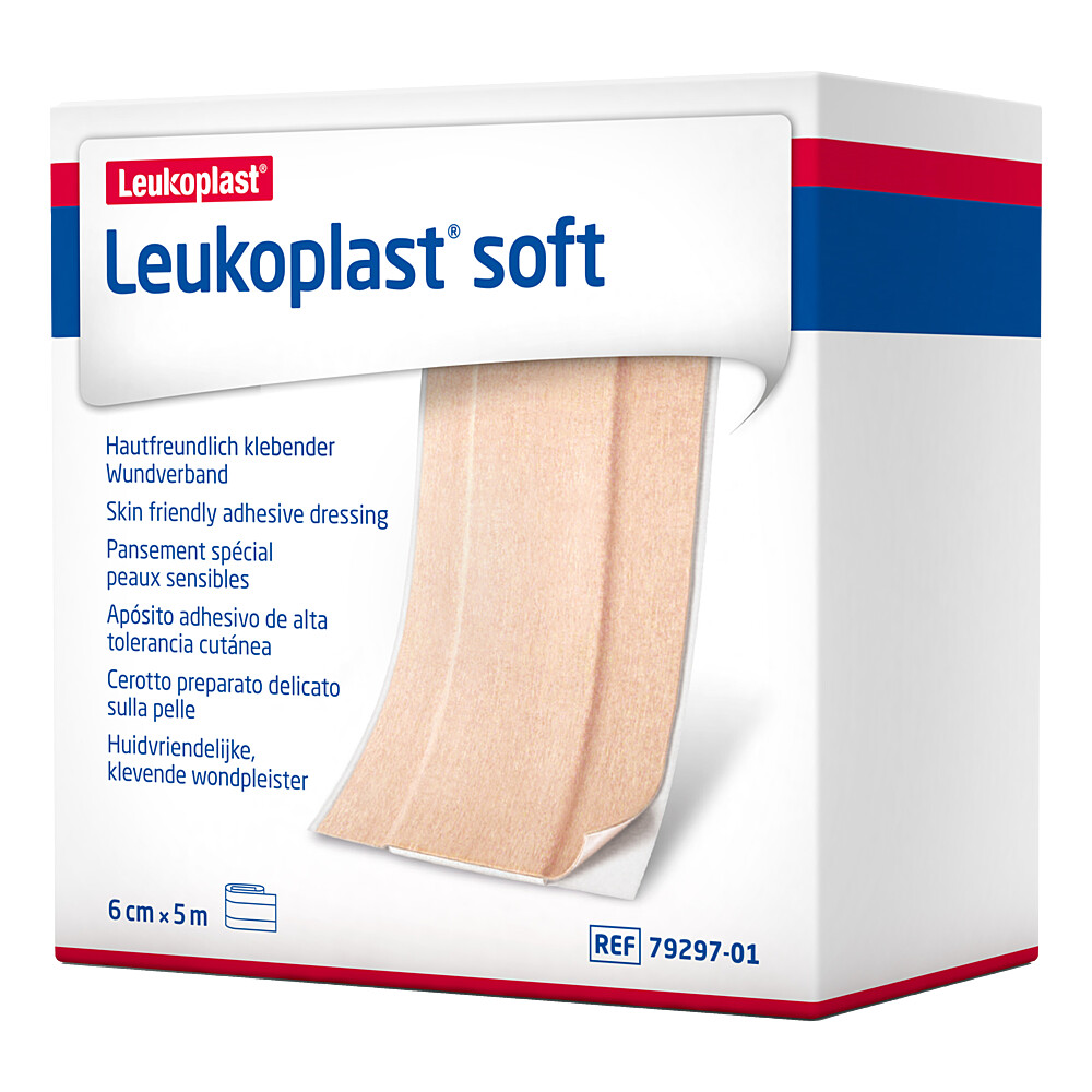 LEUKOPLAST soft Pflaster 6 cmx5 m Rolle LEUKOPLAST soft Pflaster 6 cmx5 m Rolle