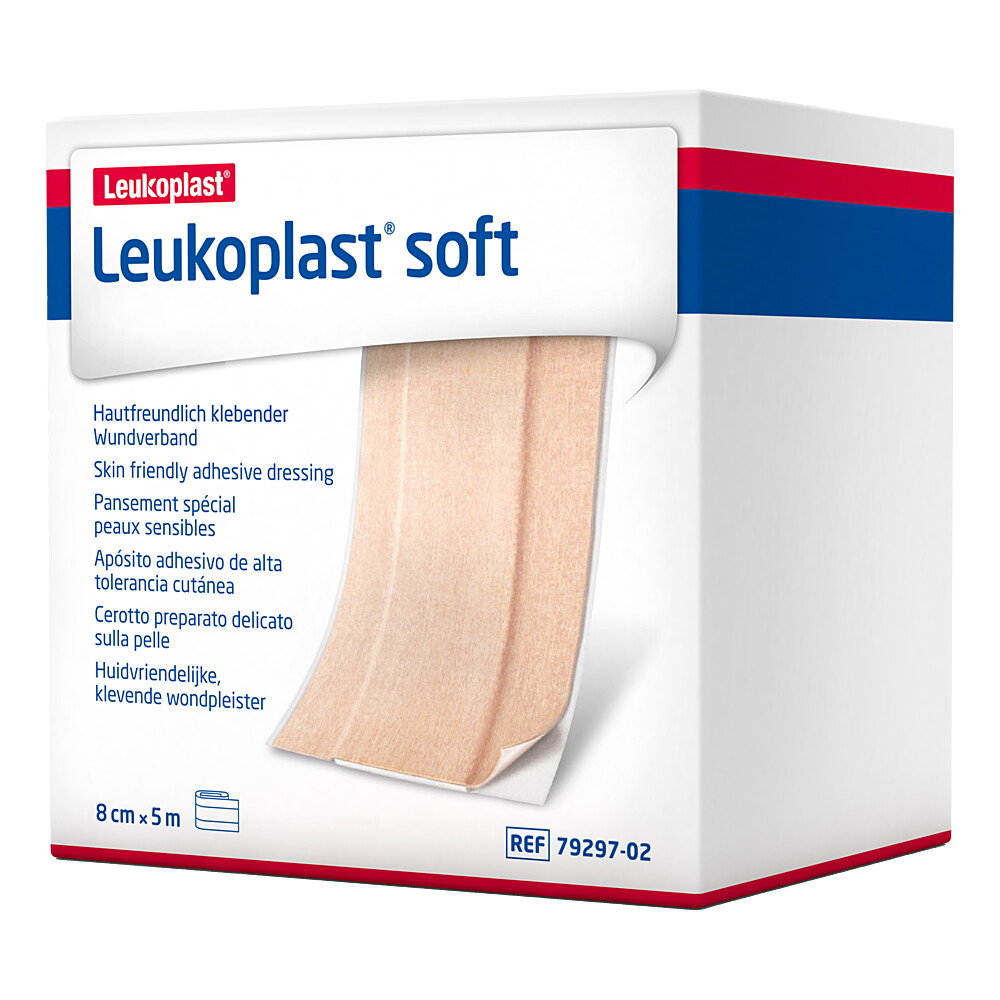 LEUKOPLAST soft Pflaster 8 cmx5 m Rolle LEUKOPLAST soft Pflaster 8 cmx5 m Rolle