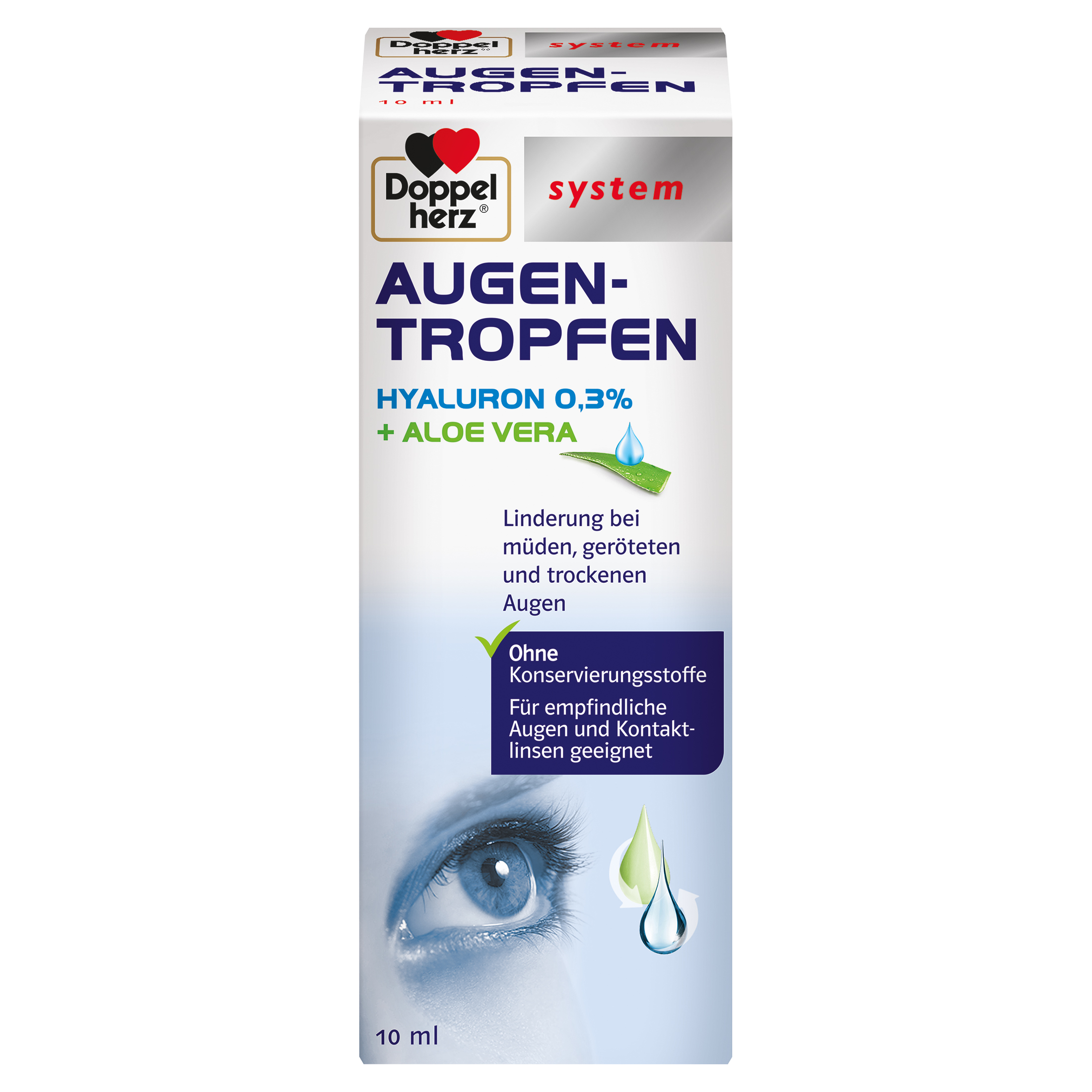 DOPPELHERZ Augen-Tropfen Hyaluron 0,3% system DOPPELHERZ Augen-Tropfen Hyaluron 0,3% system