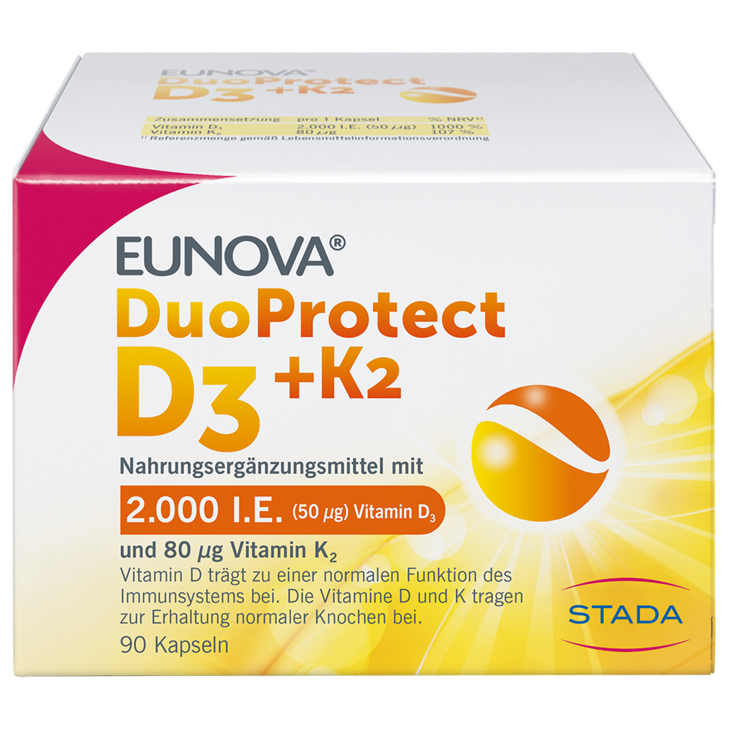 EUNOVA DuoProtect D3+K2 2000 I.E./80 μg Kapseln EUNOVA DuoProtect D3+K2 2000 I.E./80 μg Kapseln