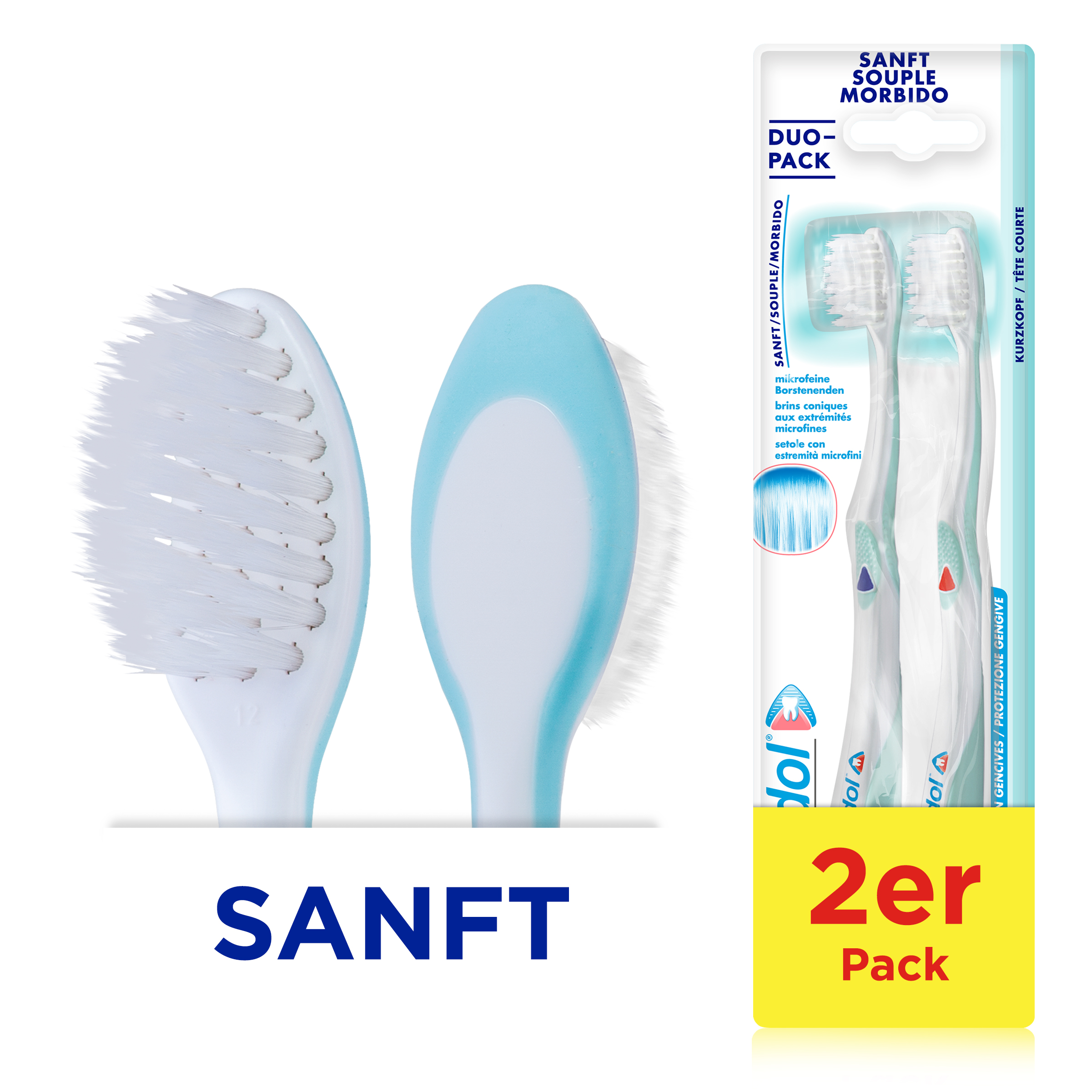 meridol Zahnbürste Zahnfleischschutz, weich, 2er Pack meridol Zahnbürste Zahnfleischschutz, weich, 2er Pack