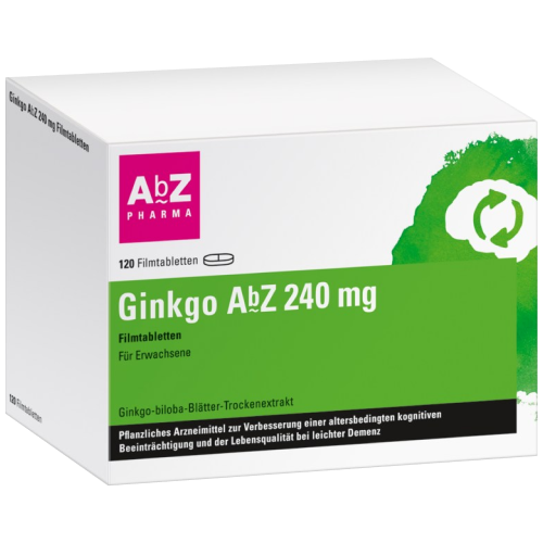 GINKGO AbZ 240 mg Filmtabletten GINKGO AbZ 240 mg Filmtabletten