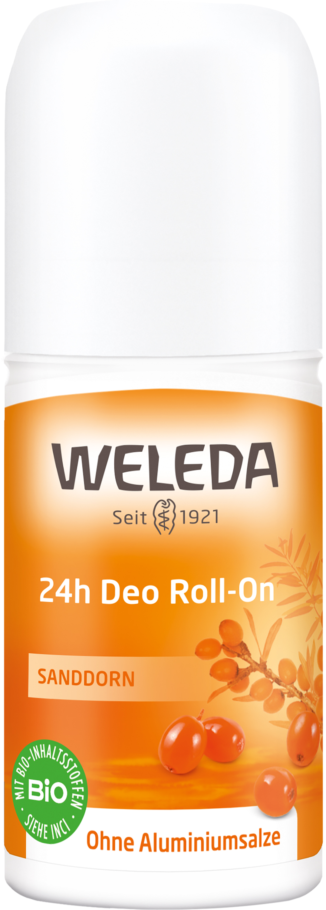 Weleda 24h Deo Roll-On Sanddorn - Ohne Aluminiumsalze Weleda 24h Deo Roll-On Sanddorn - Ohne Aluminiumsalze