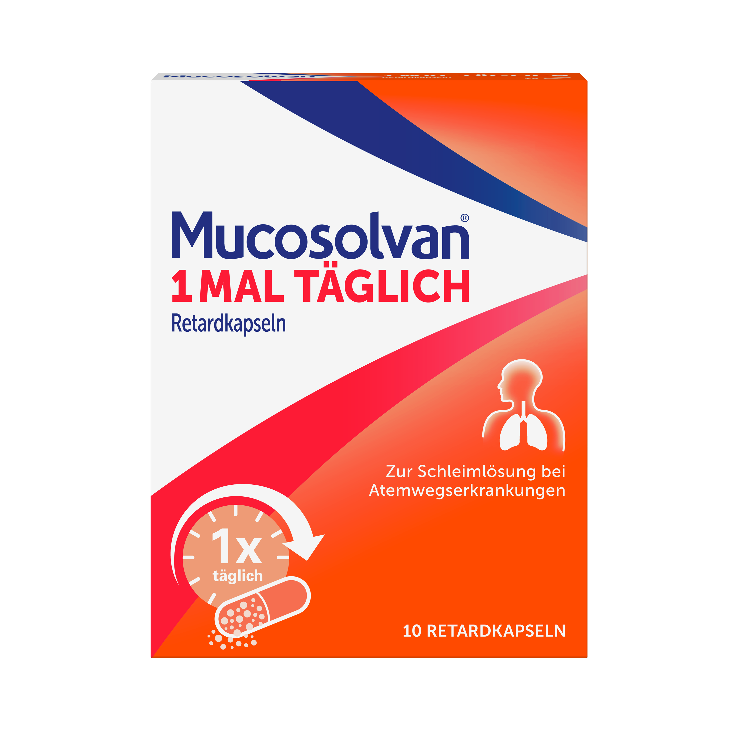 MUCOSOLVAN 1mal täglich Retardkapseln zur Schleimlösung bei Atemwegserkrankungen MUCOSOLVAN 1mal täglich Retardkapseln zur Schleimlösung bei Atemwegserkrankungen