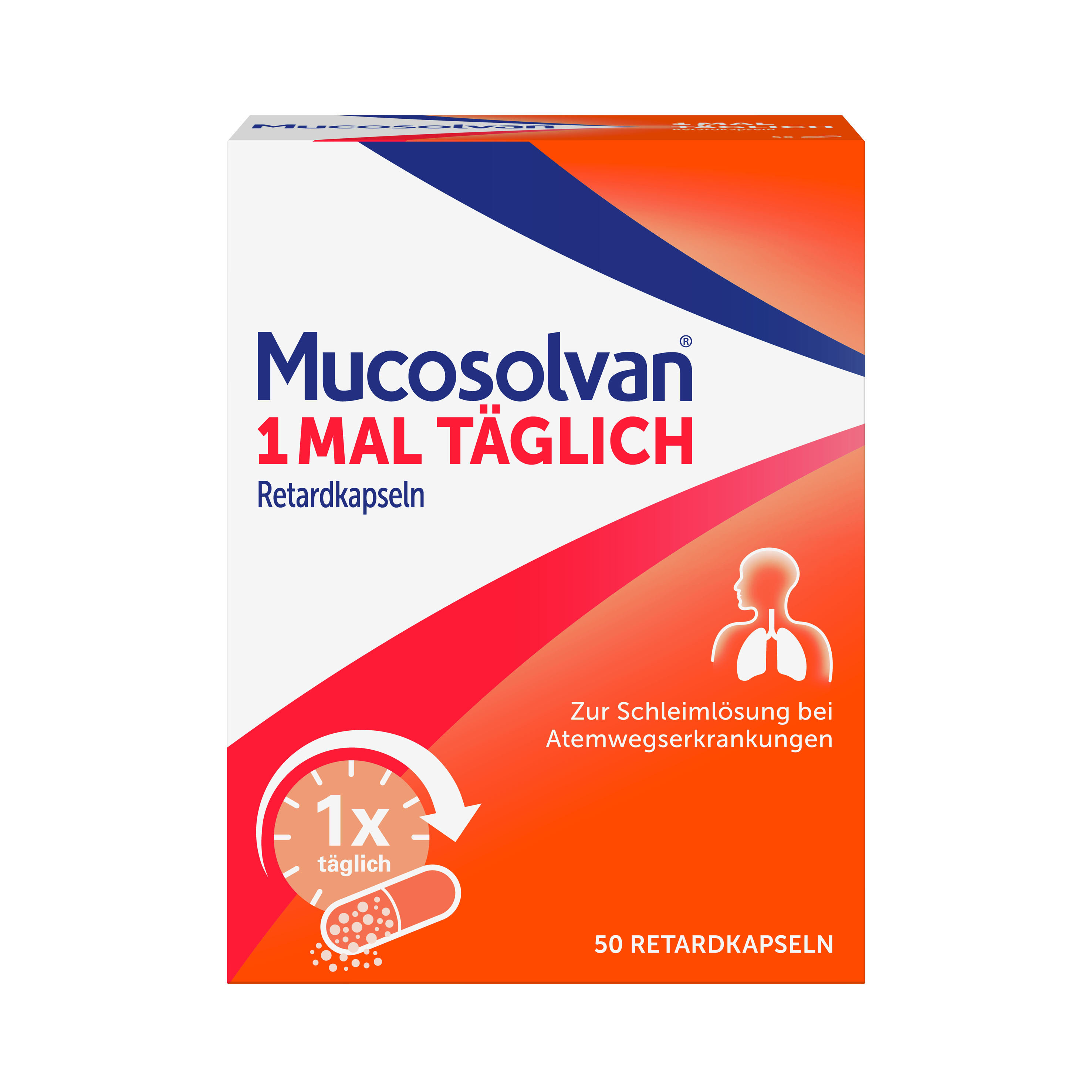 MUCOSOLVAN 1mal täglich Retardkapseln zur Schleimlösung bei Atemwegserkrankungen MUCOSOLVAN 1mal täglich Retardkapseln zur Schleimlösung bei Atemwegserkrankungen