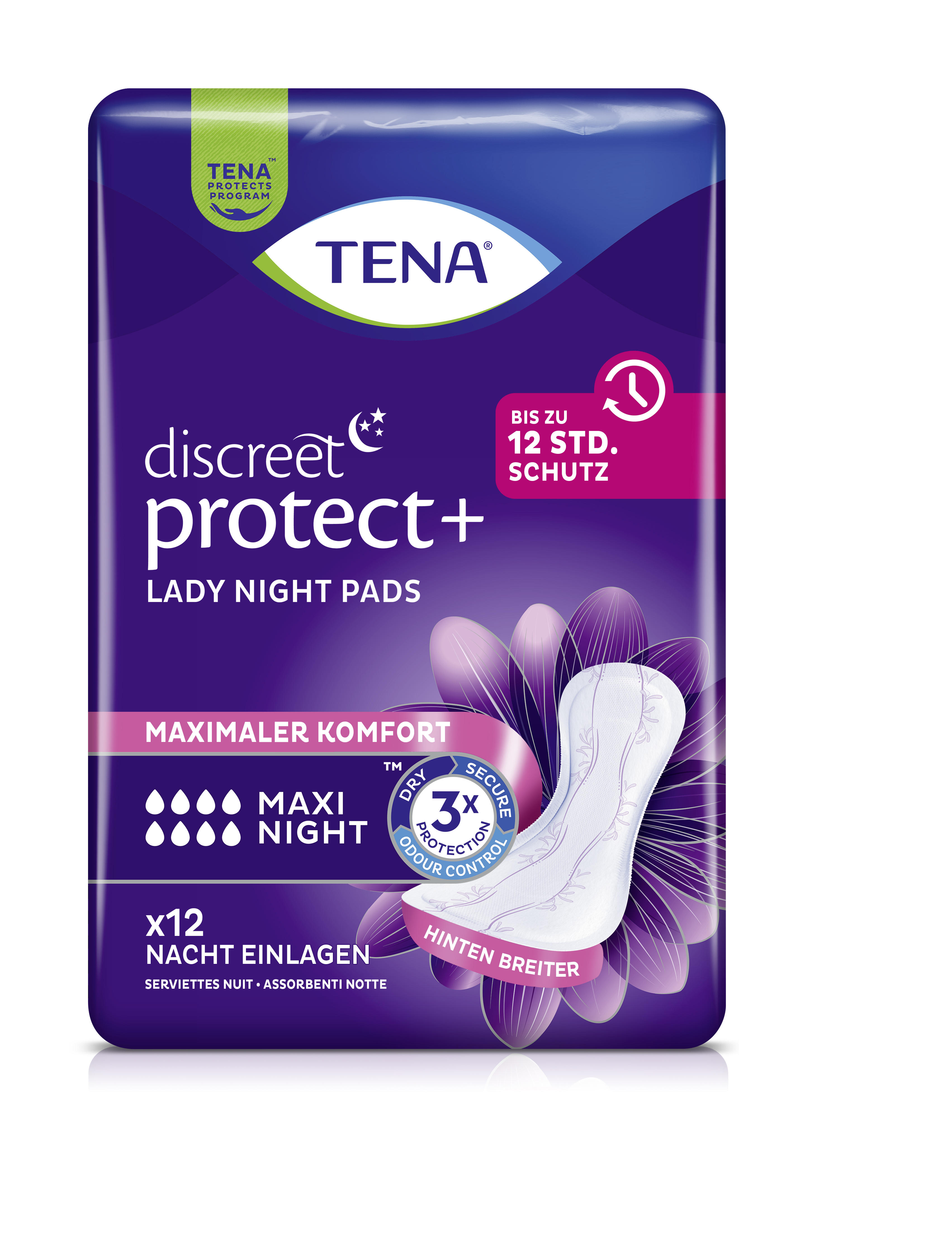 TENA LADY Discreet Inkontinenz Einlagen maxi night TENA LADY Discreet Inkontinenz Einlagen maxi night