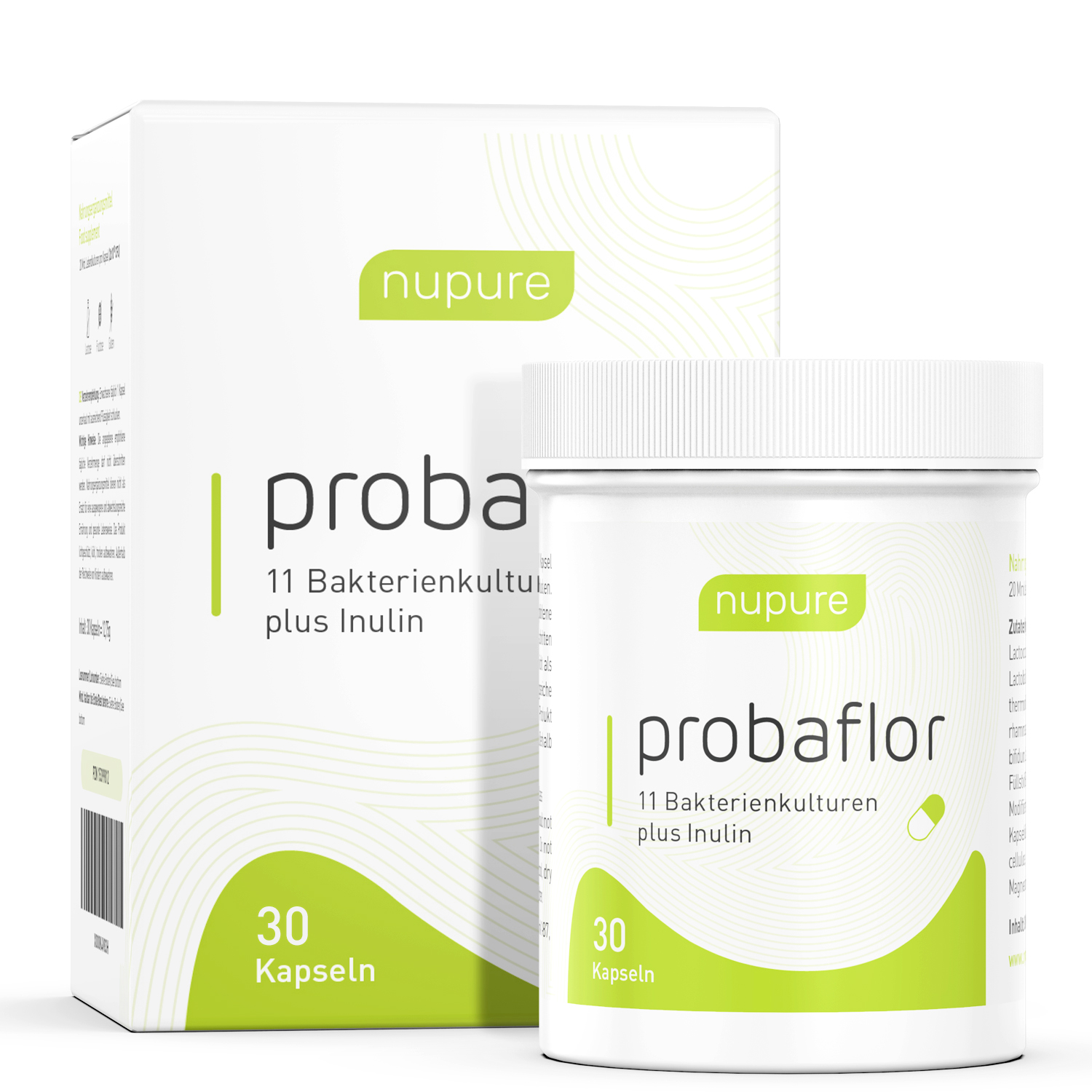 NUPURE probaflor - 2-1 Rezeptur mit 11 Bakterienkulturen + Inulin NUPURE probaflor - 2-1 Rezeptur mit 11 Bakterienkulturen + Inulin