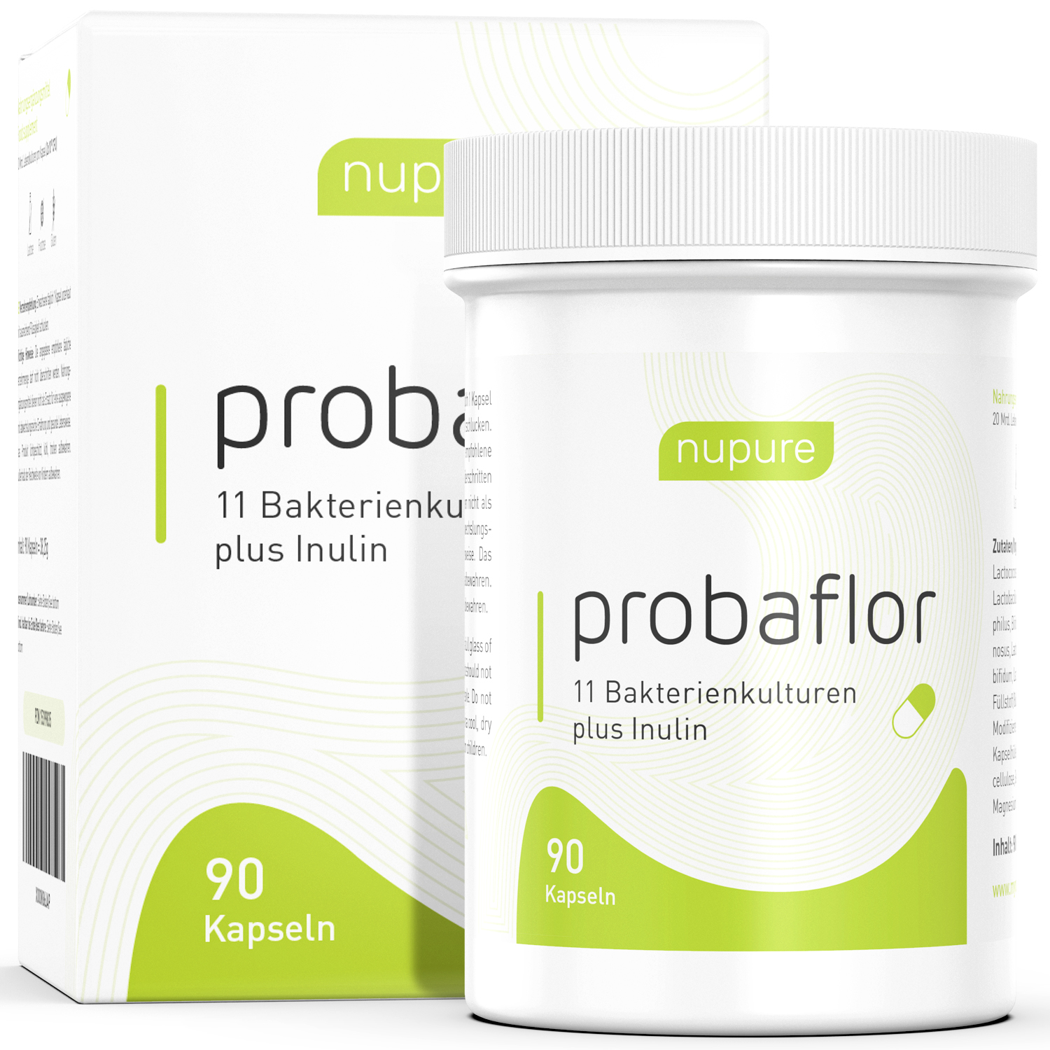 NUPURE probaflor - 2-1 Rezeptur mit 11 Bakterienkulturen + Inulin NUPURE probaflor - 2-1 Rezeptur mit 11 Bakterienkulturen + Inulin