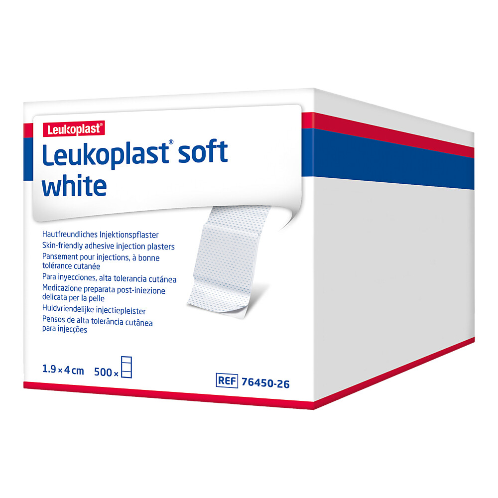 LEUKOPLAST soft white Injektionspfl.Str.19x40 mm LEUKOPLAST soft white Injektionspfl.Str.19x40 mm