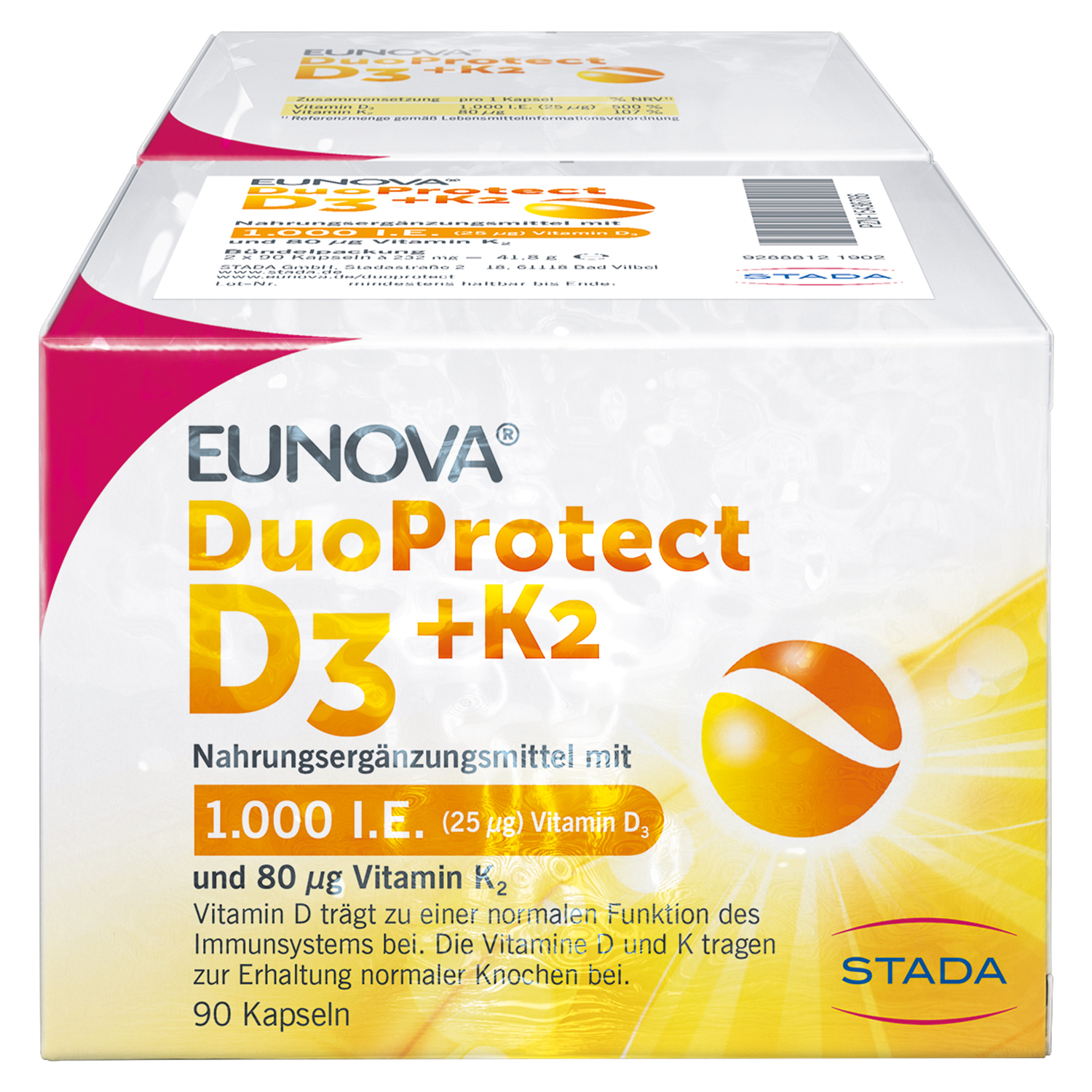 EUNOVA DuoProtect D3+K2 1.000 I.E./80 μg Kps.Kombi EUNOVA DuoProtect D3+K2 1.000 I.E./80 μg Kps.Kombi