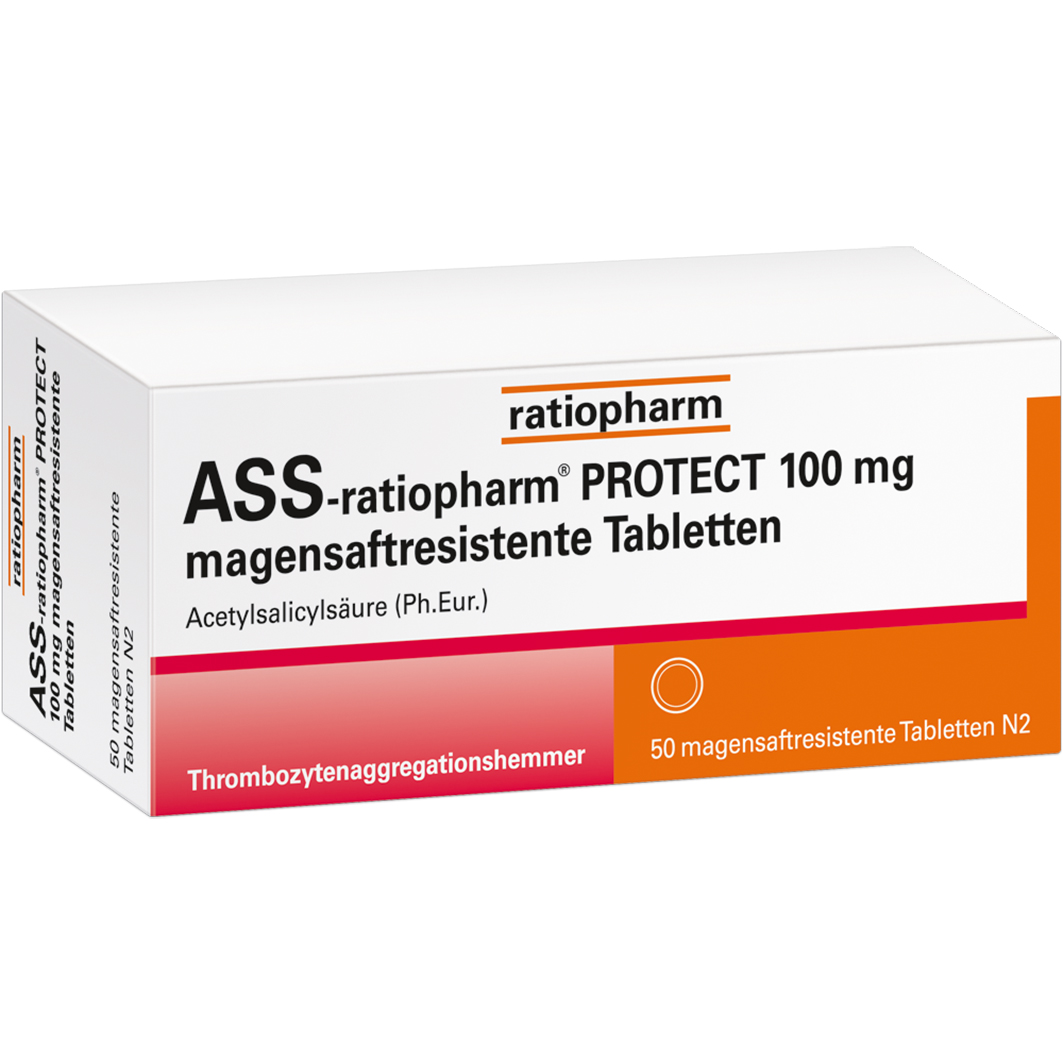 ASS-ratiopharm PROTECT 100 mg magensaftr.Tabletten ASS-ratiopharm PROTECT 100 mg magensaftr.Tabletten