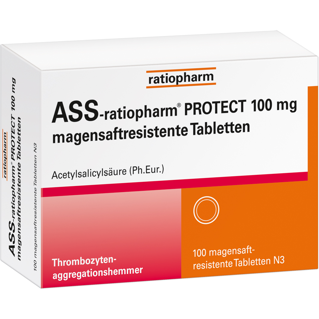ASS-ratiopharm PROTECT 100 mg magensaftr.Tabletten ASS-ratiopharm PROTECT 100 mg magensaftr.Tabletten