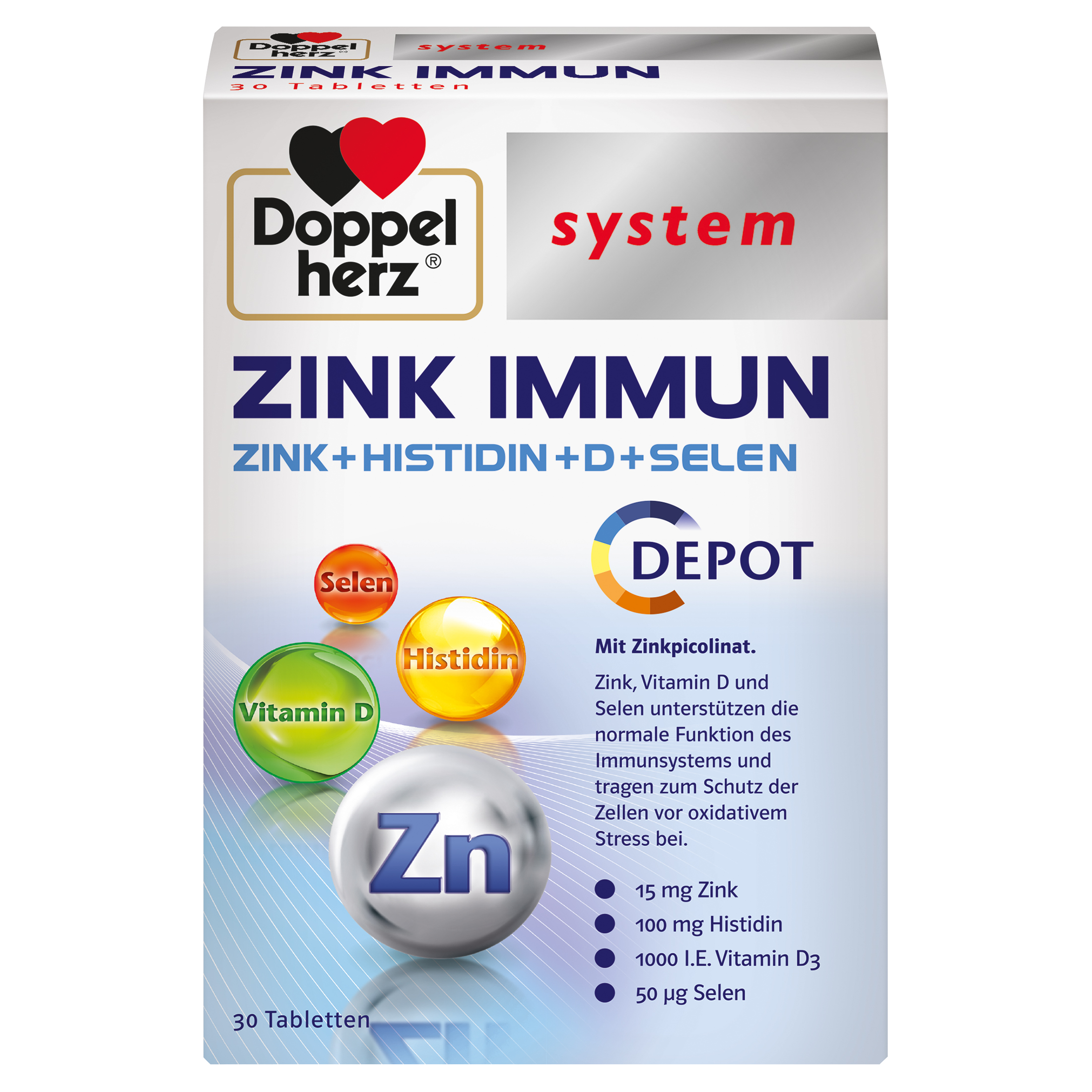 DOPPELHERZ Zink Immun Depot system Tabletten DOPPELHERZ Zink Immun Depot system Tabletten