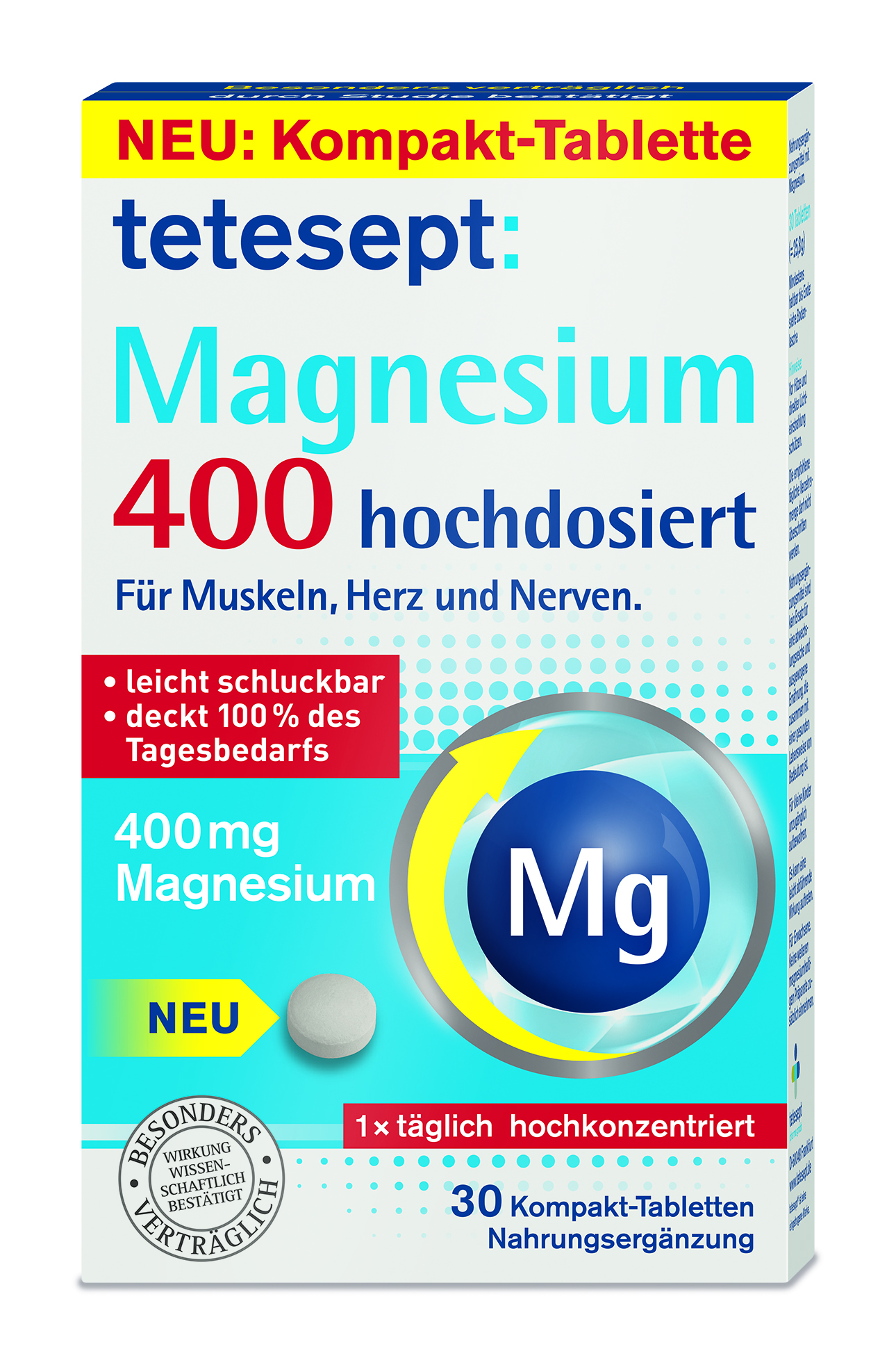 TETESEPT Magnesium 400 hochdosiert Tabletten TETESEPT Magnesium 400 hochdosiert Tabletten