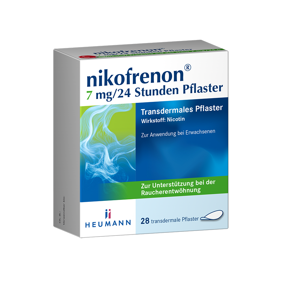 NIKOFRENON 7 mg/24 Stunden Pflaster transdermal NIKOFRENON 7 mg/24 Stunden Pflaster transdermal
