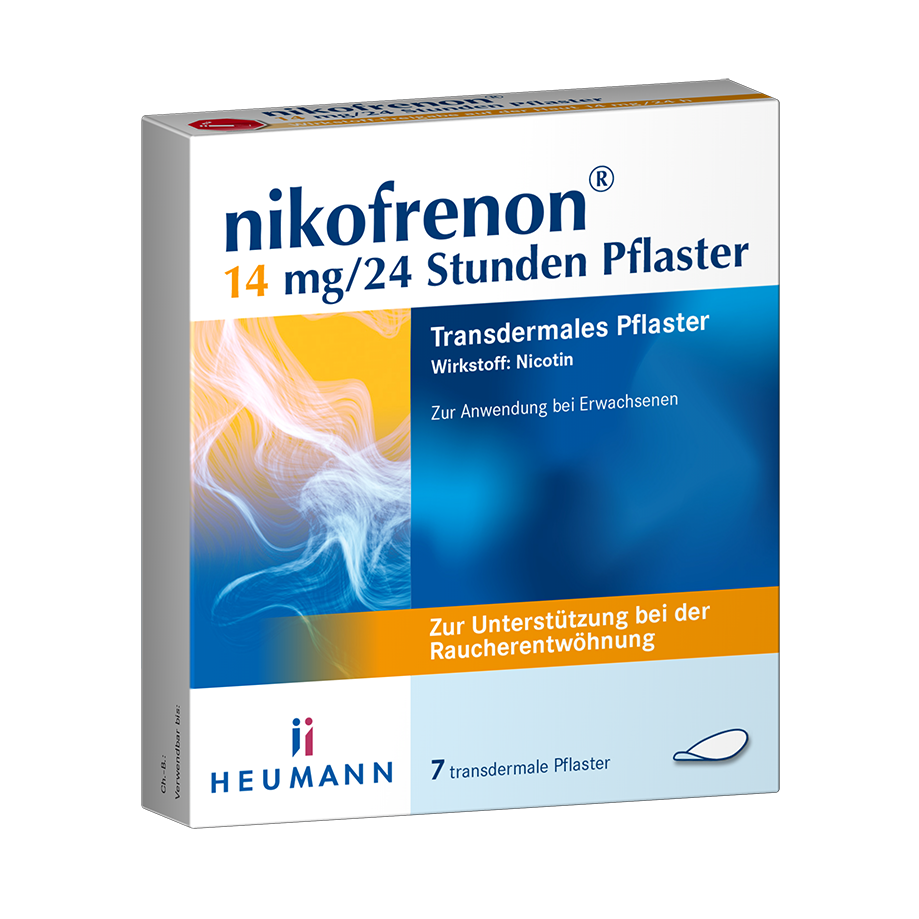 NIKOFRENON 14 mg/24 Stunden Pflaster transdermal NIKOFRENON 14 mg/24 Stunden Pflaster transdermal