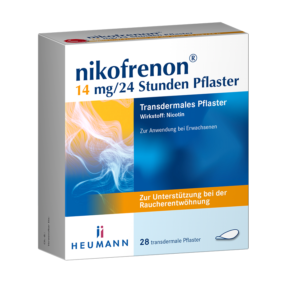NIKOFRENON 14 mg/24 Stunden Pflaster transdermal NIKOFRENON 14 mg/24 Stunden Pflaster transdermal