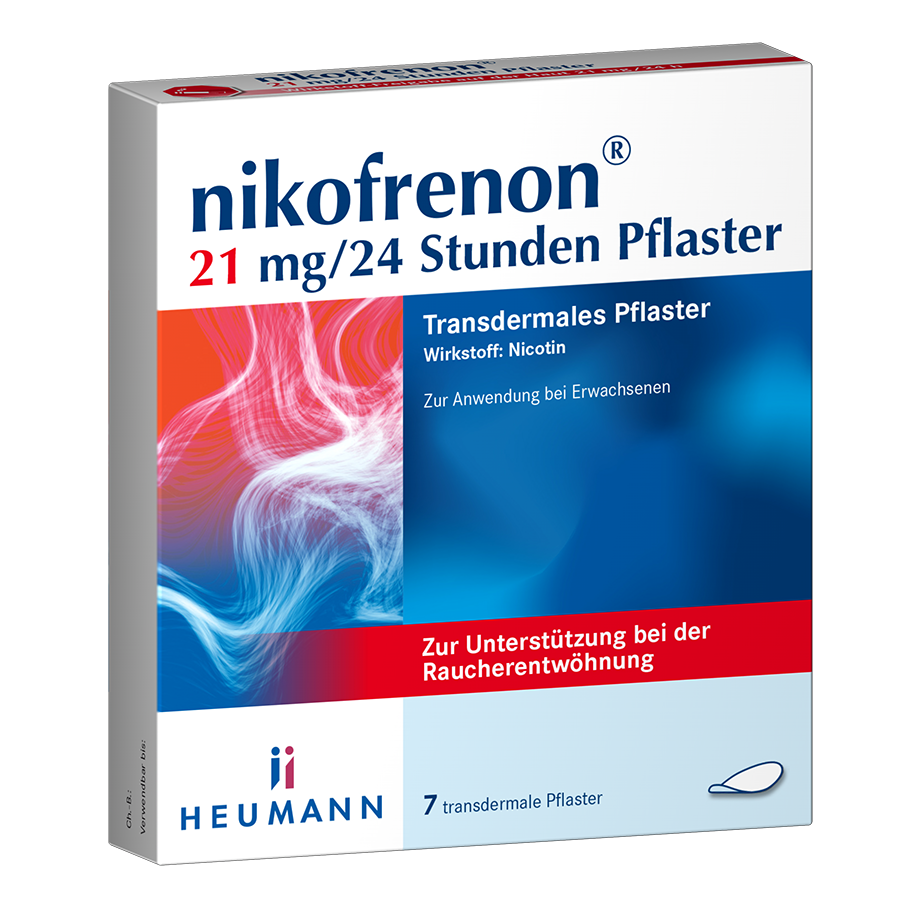 NIKOFRENON 21 mg/24 Stunden Pflaster transdermal NIKOFRENON 21 mg/24 Stunden Pflaster transdermal