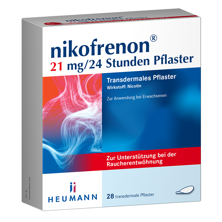 NIKOFRENON 21 mg/24 Stunden Pflaster transdermal NIKOFRENON 21 mg/24 Stunden Pflaster transdermal