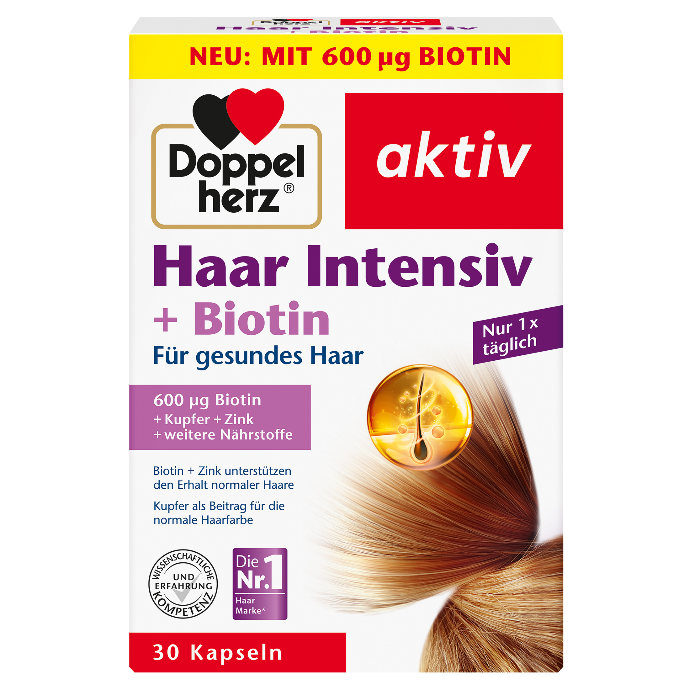 DOPPELHERZ Haar Intensiv+Biotin Kapseln DOPPELHERZ Haar Intensiv+Biotin Kapseln