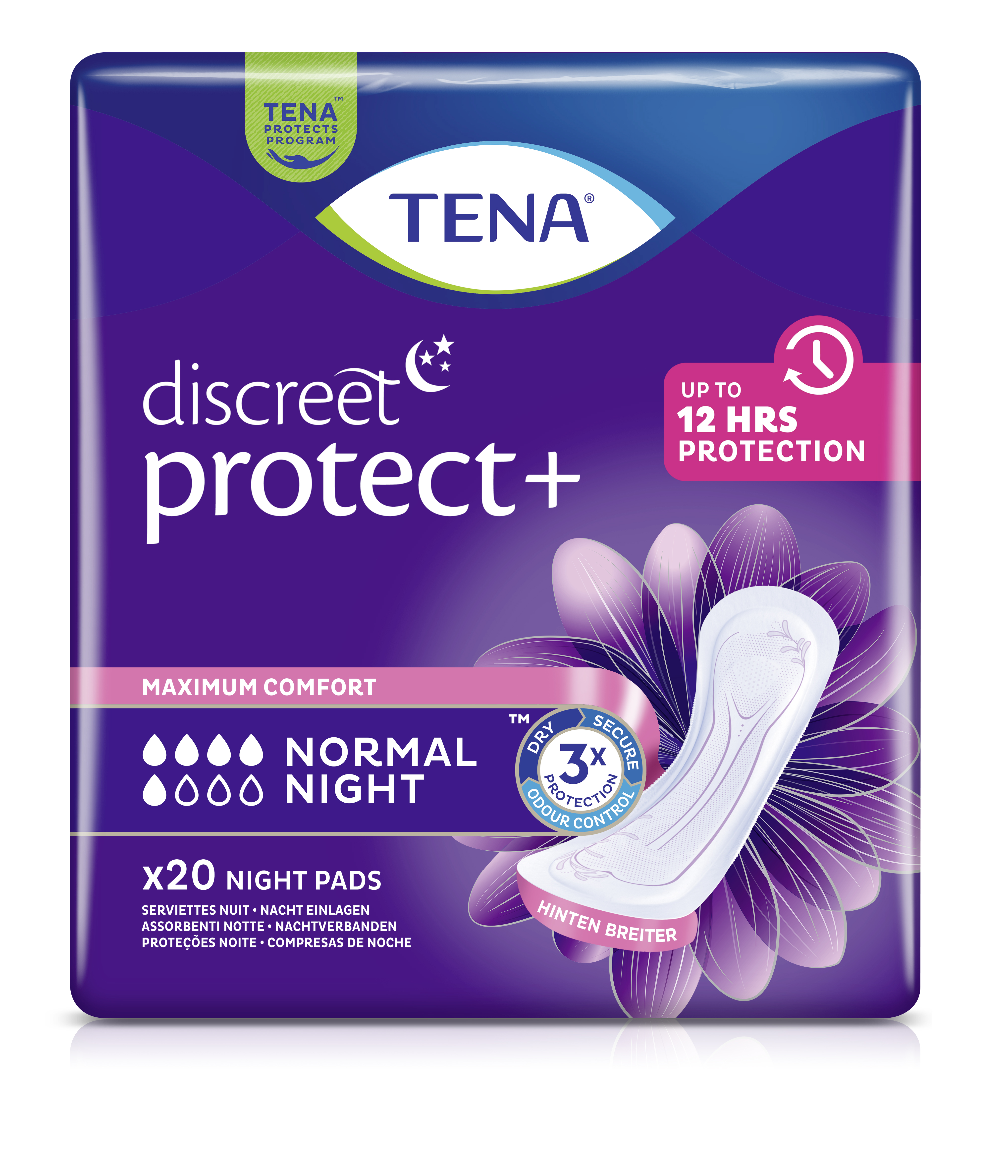 TENA Discreet Inkontinenz Einlagen normal night TENA Discreet Inkontinenz Einlagen normal night