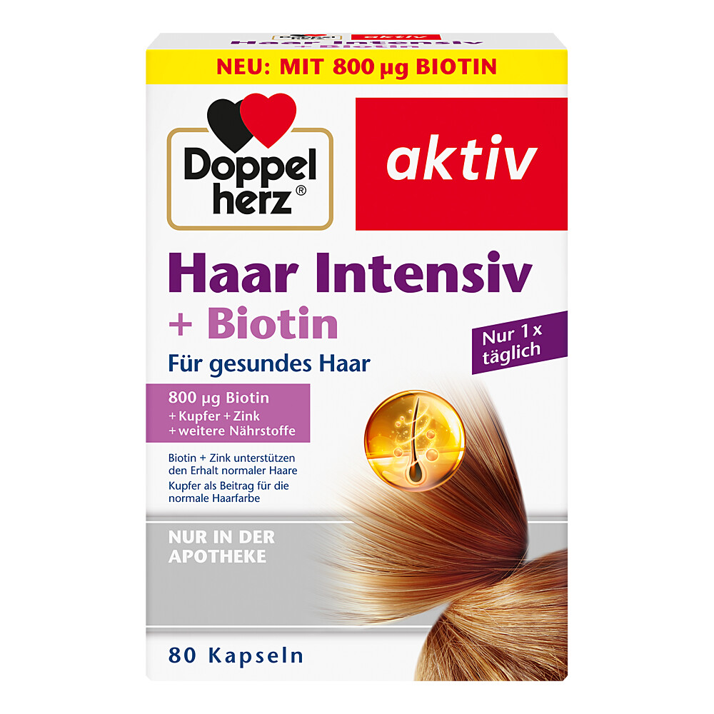 DOPPELHERZ Haar Intensiv+Biotin Kapseln DOPPELHERZ Haar Intensiv+Biotin Kapseln
