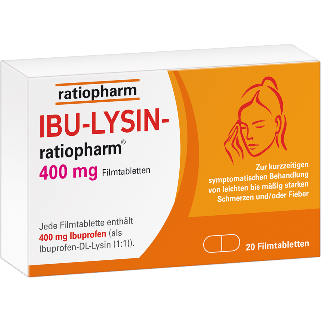 IBU-LYSIN-ratiopharm 400 mg Filmtabletten IBU-LYSIN-ratiopharm 400 mg Filmtabletten