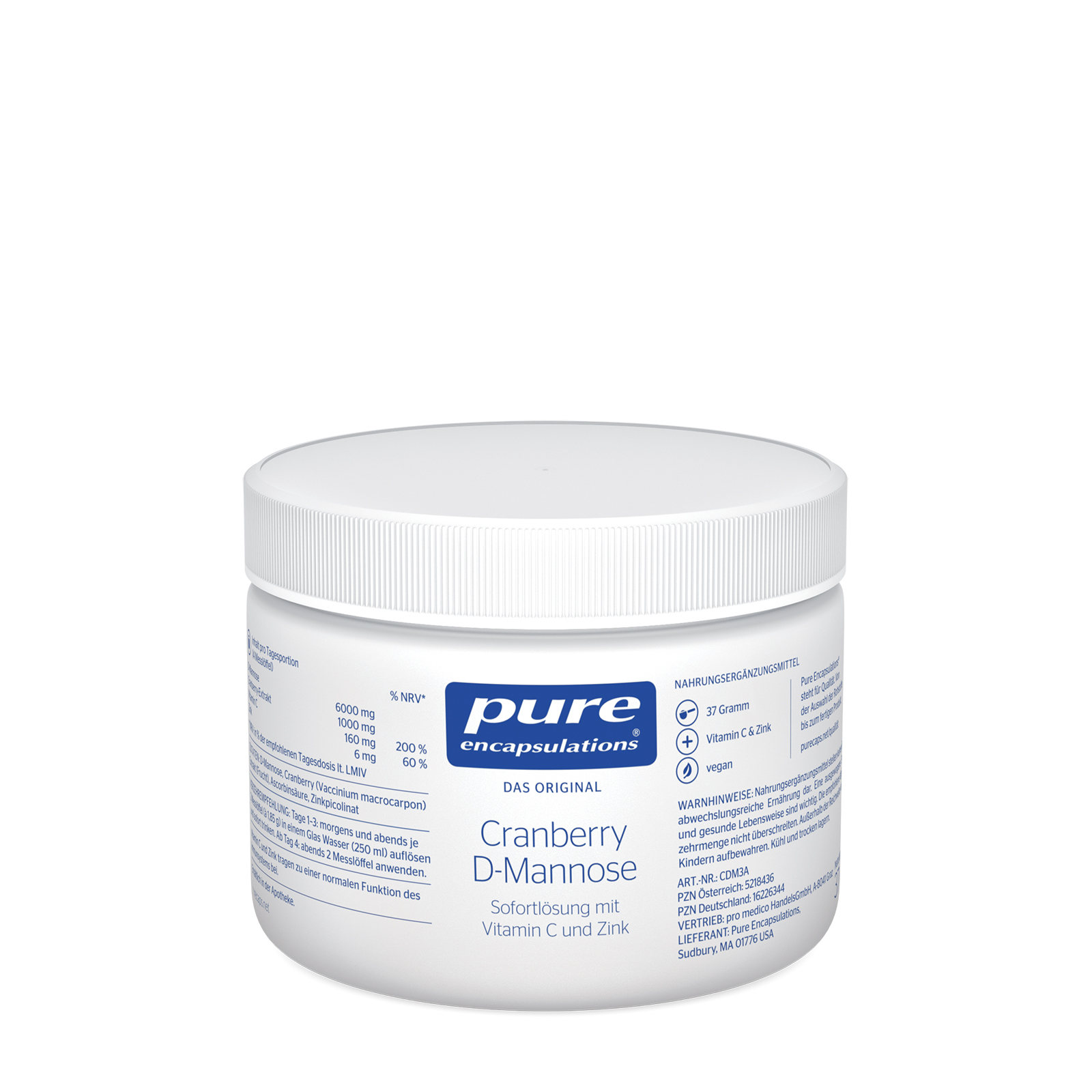 PURE ENCAPSULATIONS Cranberry D-Mannose Pulver PURE ENCAPSULATIONS Cranberry D-Mannose Pulver