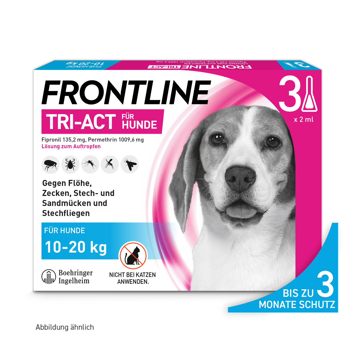 FRONTLINE TRI-ACT gegen Zecken, Flöhe und fliegende Insekten für Hunde M FRONTLINE TRI-ACT gegen Zecken, Flöhe und fliegende Insekten für Hunde M