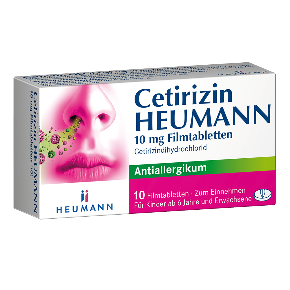CETIRIZIN Heumann 10 mg Filmtabletten CETIRIZIN Heumann 10 mg Filmtabletten