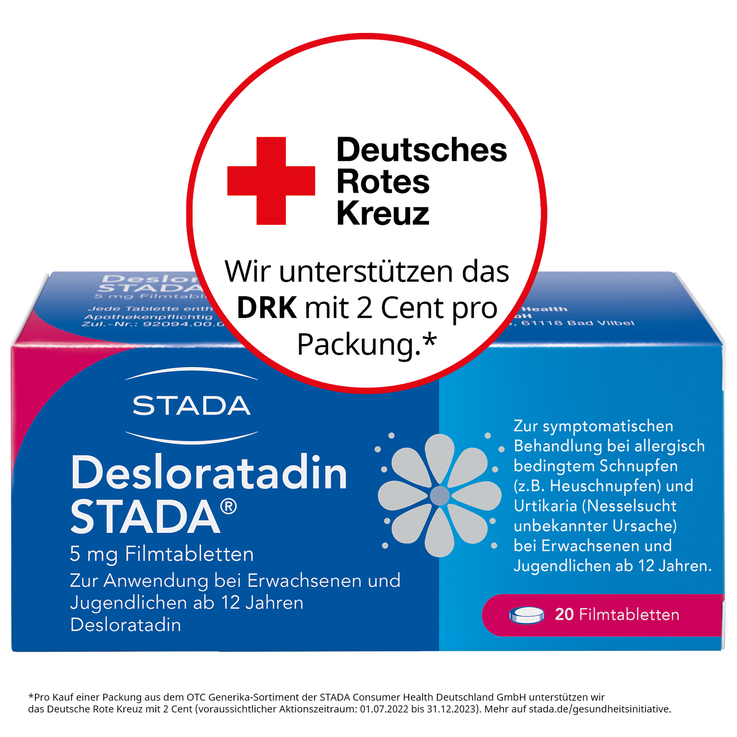 DESLORATADIN STADA 5 mg Filmtabletten DESLORATADIN STADA 5 mg Filmtabletten