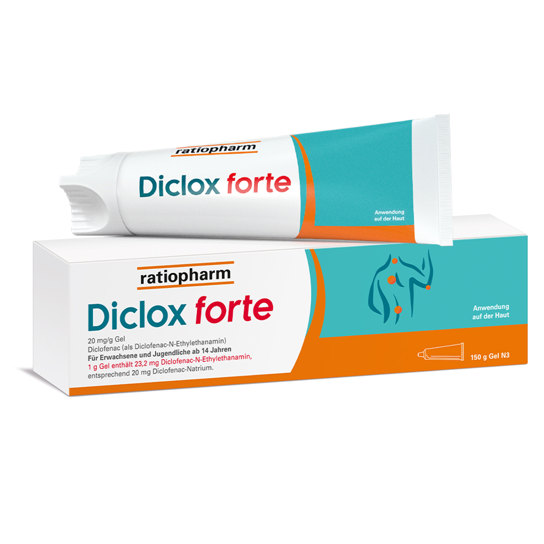 DICLOX forte Diclofenac Schmerzgel 20 mg/g Gel DICLOX forte Diclofenac Schmerzgel 20 mg/g Gel