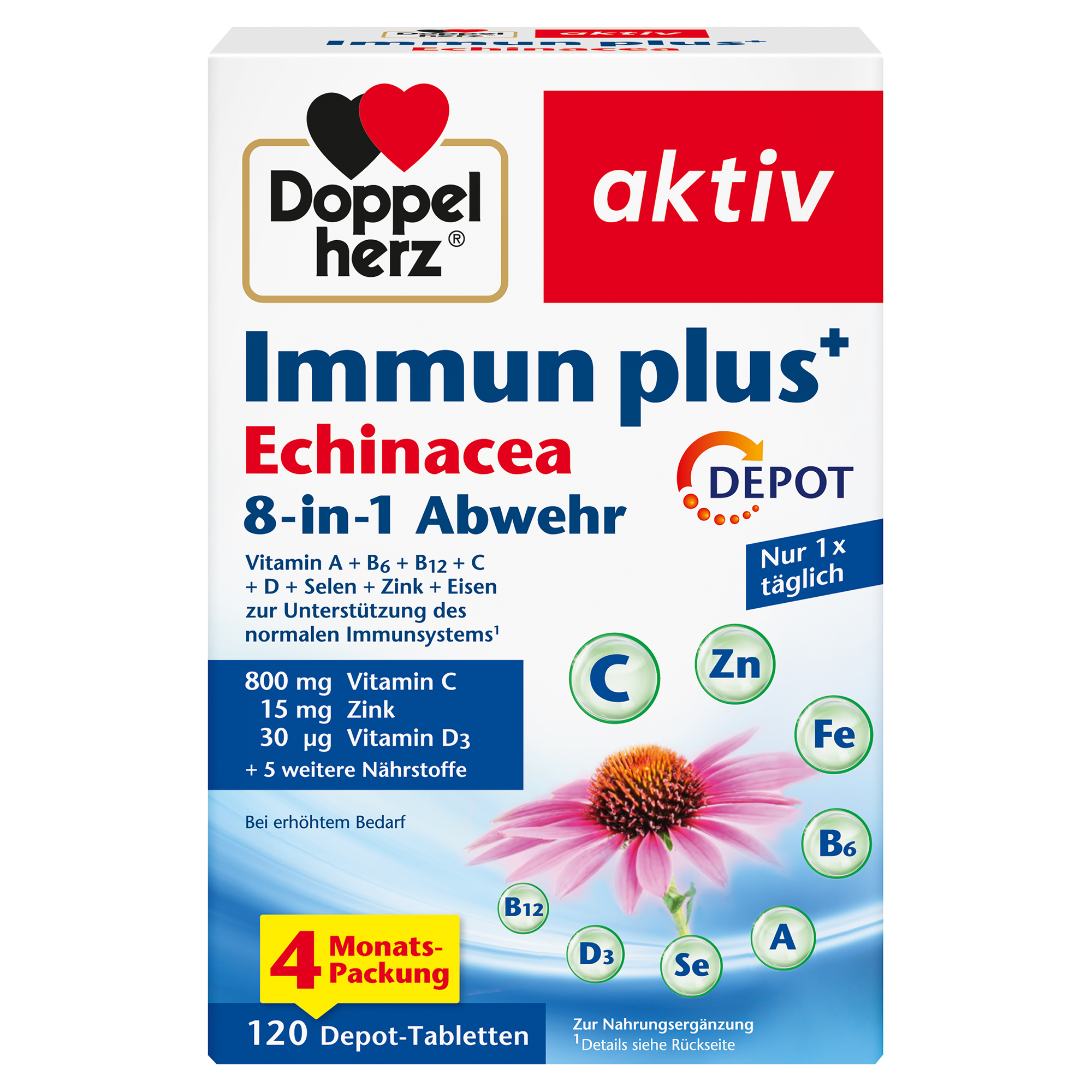 DOPPELHERZ Immun plus Echinacea Depot Tabletten DOPPELHERZ Immun plus Echinacea Depot Tabletten