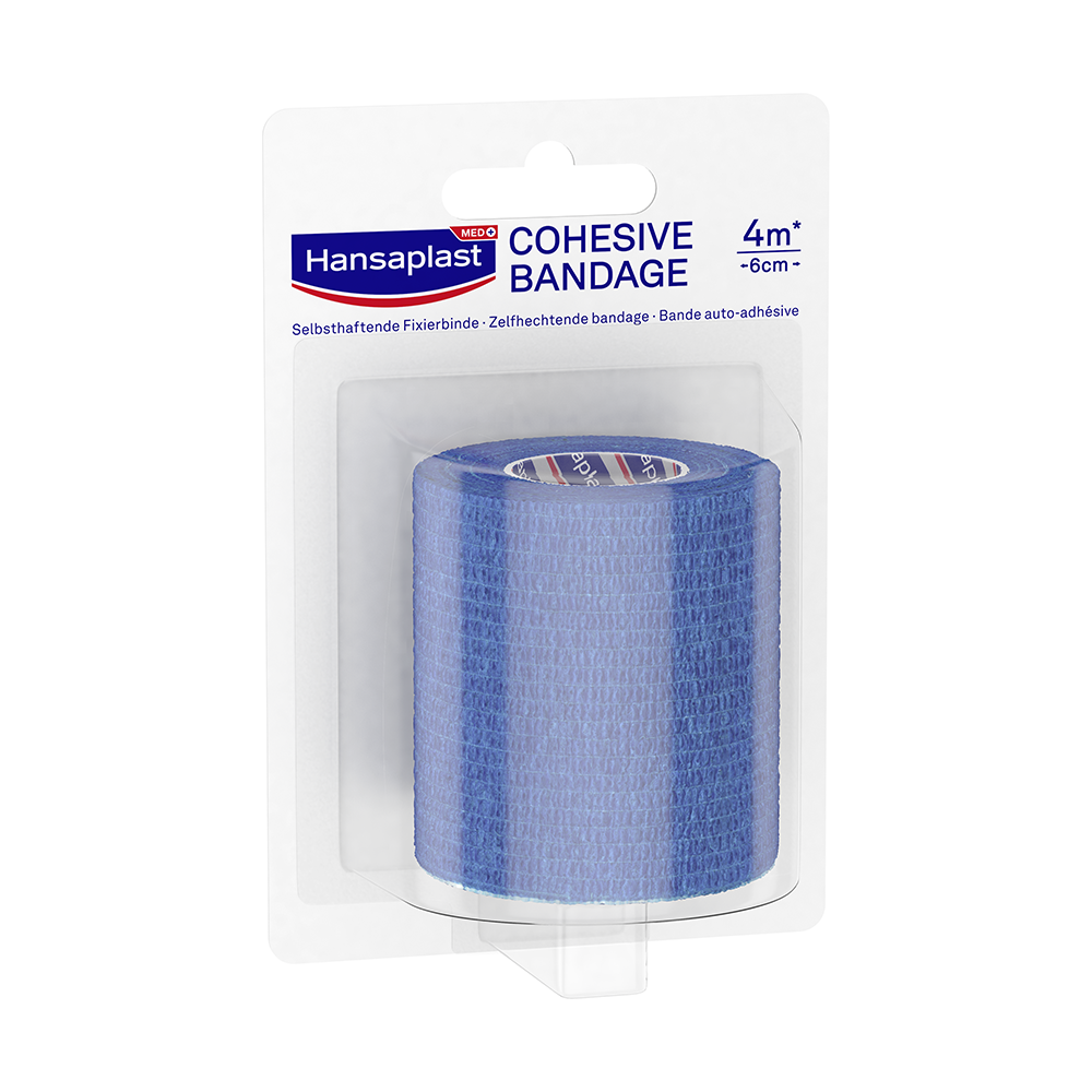HANSAPLAST Fixierbinde selbsthaft.6 cmx4 m blau HANSAPLAST Fixierbinde selbsthaft.6 cmx4 m blau