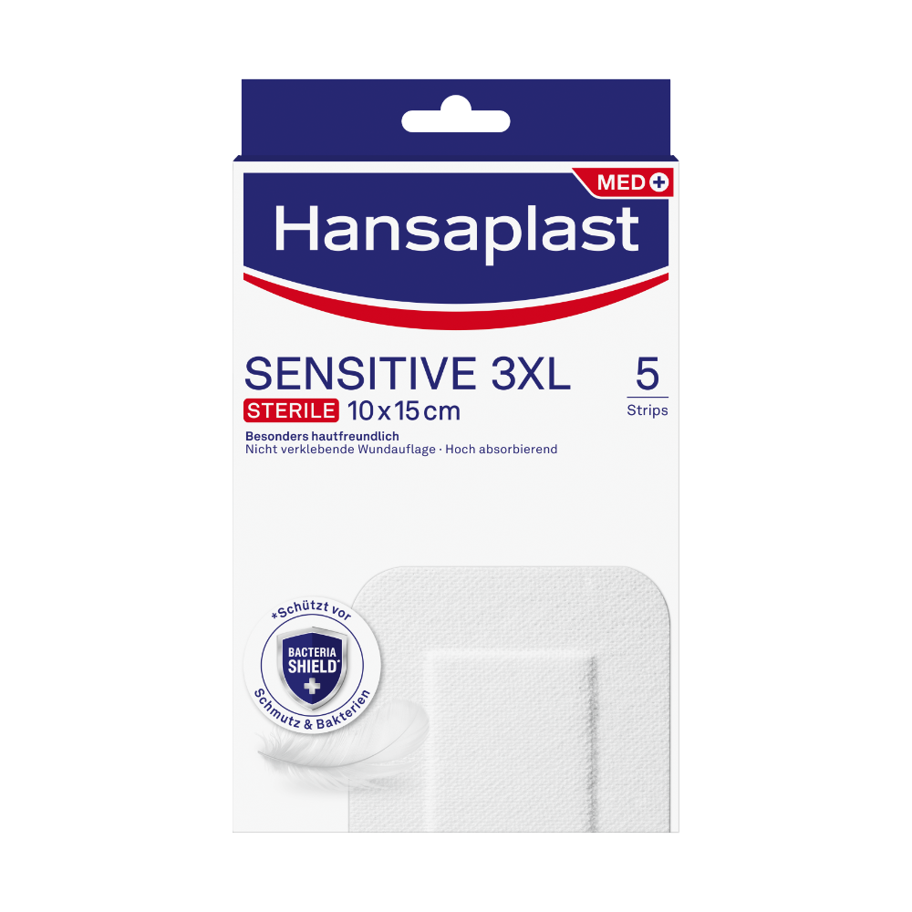HANSAPLAST Sensitive Wundverband steril 10x15 cm HANSAPLAST Sensitive Wundverband steril 10x15 cm