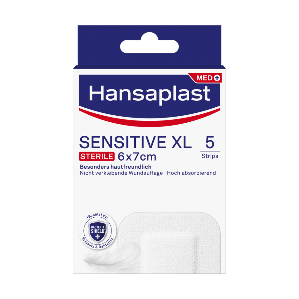 HANSAPLAST Sensitive Wundverband steril 6x7 cm HANSAPLAST Sensitive Wundverband steril 6x7 cm