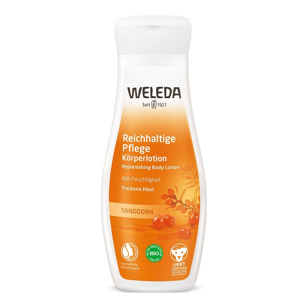 Weleda Reichhaltige Pflege Körperlotion Sanddorn - trockene Haut Weleda Reichhaltige Pflege Körperlotion Sanddorn - trockene Haut