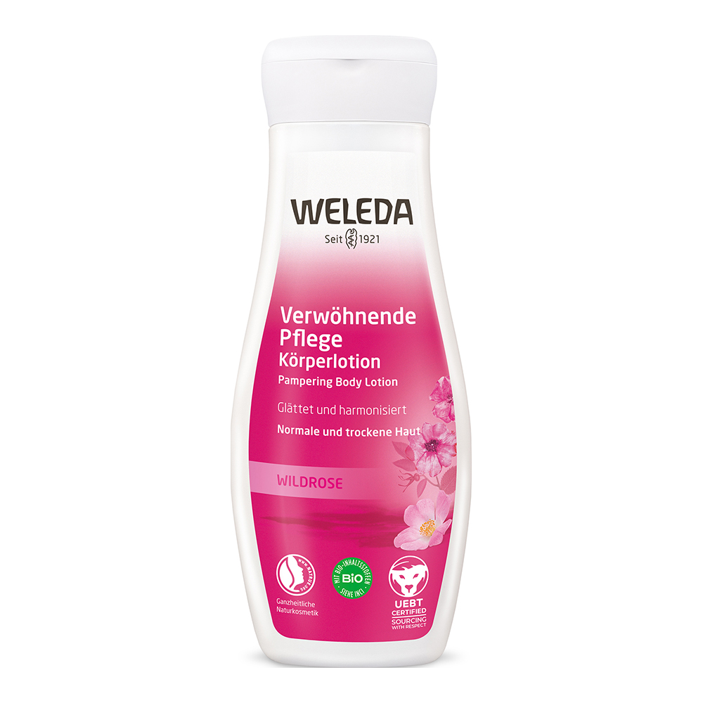 Weleda Verwöhnende Pflege Körperlotion Wildrose - glatte Haut Weleda Verwöhnende Pflege Körperlotion Wildrose - glatte Haut
