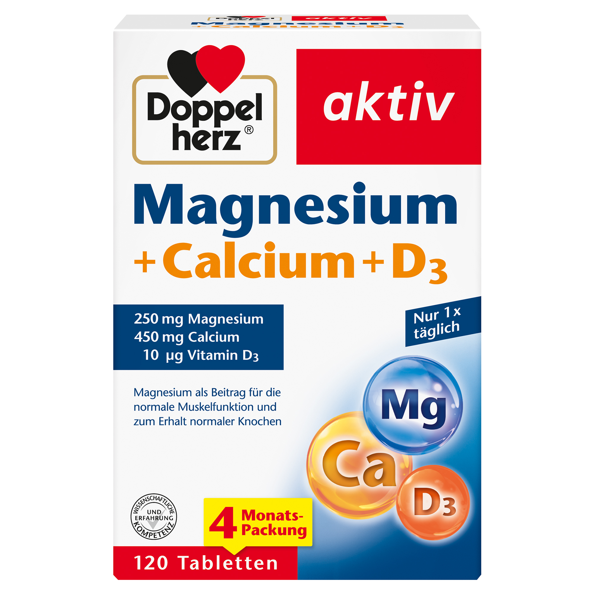 DOPPELHERZ Magnesium+Calcium+D3 Tabletten DOPPELHERZ Magnesium+Calcium+D3 Tabletten