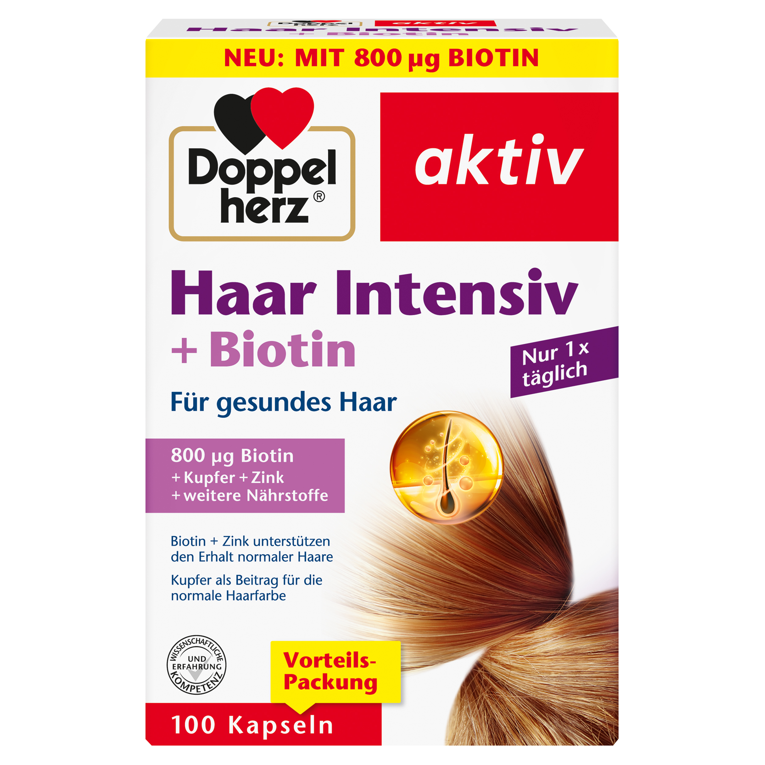 DOPPELHERZ Haar Intensiv+Biotin Kapseln DOPPELHERZ Haar Intensiv+Biotin Kapseln