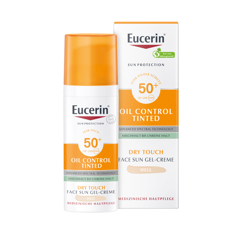 EUCERIN Sun Oil Control tinted Creme LSF 50+ hell EUCERIN Sun Oil Control tinted Creme LSF 50+ hell