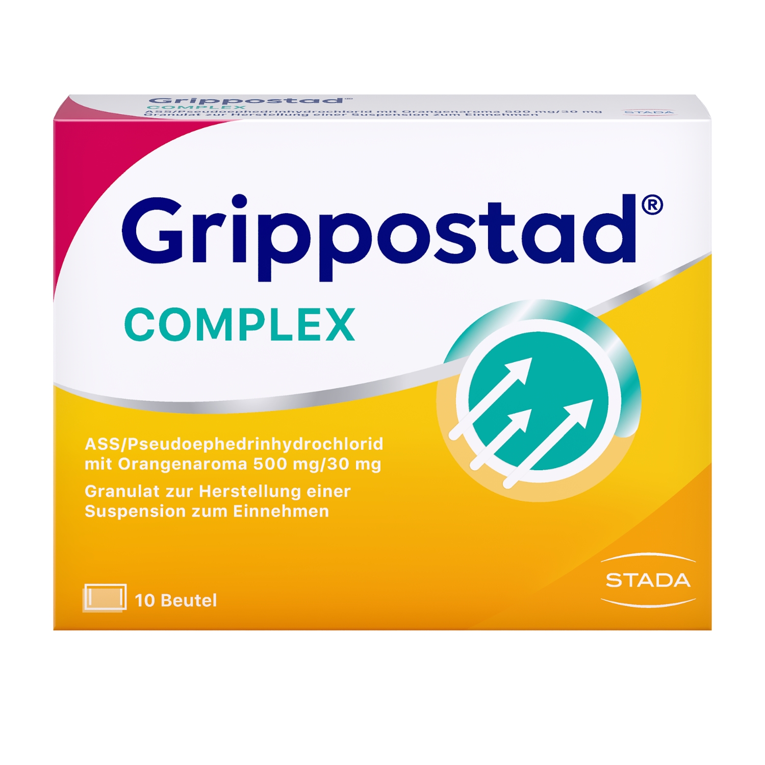 GRIPPOSTAD Complex ASS / Pseudoephedrinhydrochlorid mit Orangenaroma GRIPPOSTAD Complex ASS / Pseudoephedrinhydrochlorid mit Orangenaroma