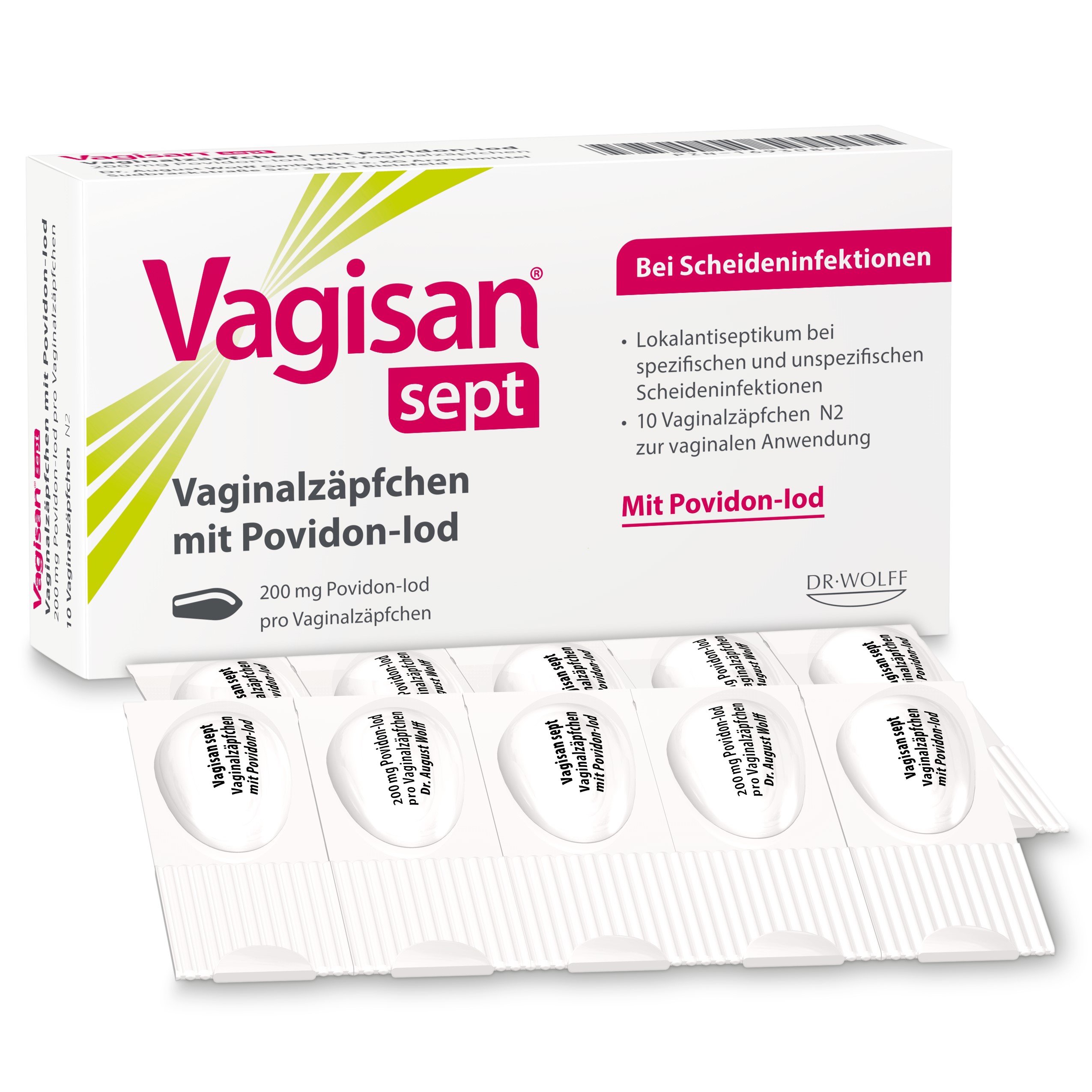 VAGISAN sept Vaginalzäpfchen mit Povidon-Iod VAGISAN sept Vaginalzäpfchen mit Povidon-Iod