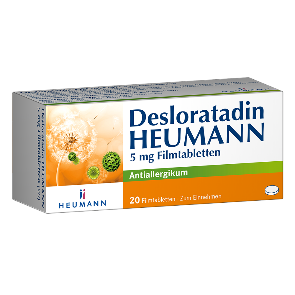 DESLORATADIN Heumann 5 mg Filmtabletten DESLORATADIN Heumann 5 mg Filmtabletten