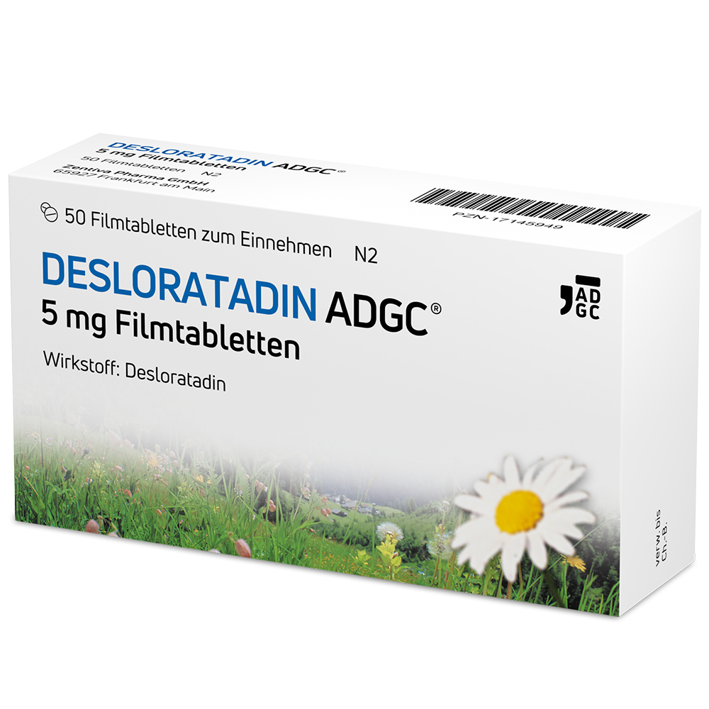 DESLORATADIN ADGC 5 mg Filmtabletten DESLORATADIN ADGC 5 mg Filmtabletten