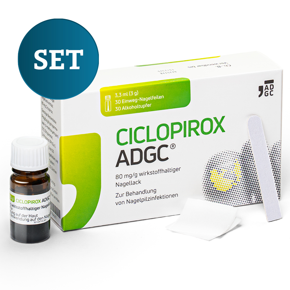 CICLOPIROX ADGC 80 mg/g wirkstoffhalt.Nagellack CICLOPIROX ADGC 80 mg/g wirkstoffhalt.Nagellack