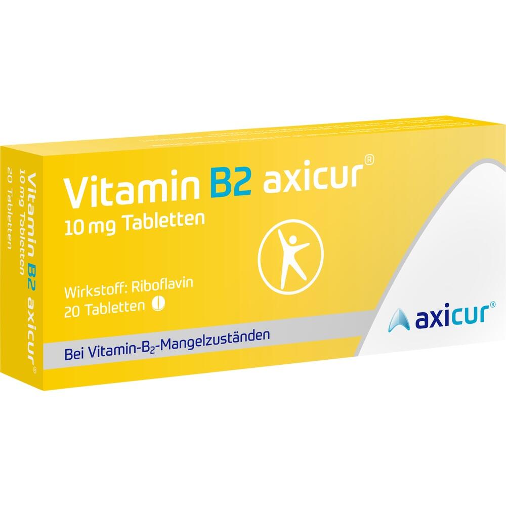 Vitamin B2 axicur® 10 mg (20) Tabletten Vitamin B2 axicur® 10 mg (20) Tabletten
